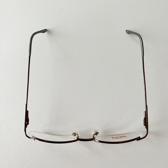 UROCK Eyeglasses Frame U721 Brown 52-18-135 Semi Rimless Display Model - Picture 5 of 11